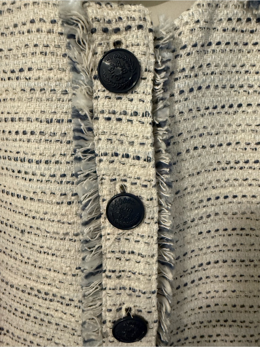 White House Black Market Bouclé Tweed Jacket – Size 10 - Picture 4 of 9
